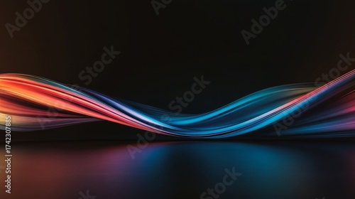 Dynamic abstract light streaks flow across a dark background creating a vibrant, modern, and energetic visual spectacle.