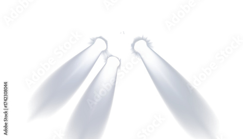 Powerful spotlight ray transparent PNG overlay effect