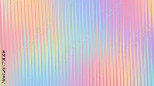 Abstract pastel rainbow vertical stripes background with soft gradient effect