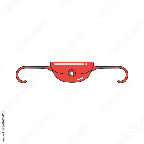 Red fanny pack with adjustable straps for travel and fashion