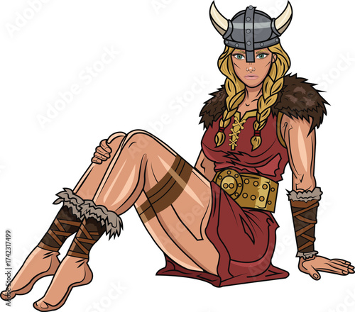 Viking Woman Sitting