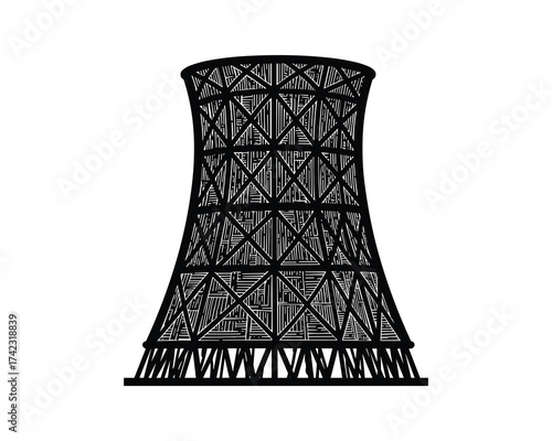 Cooling Tower Illustration