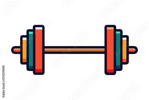 dumbbell isolated on white