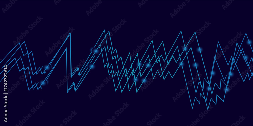Obraz premium Stock market graphs background vector