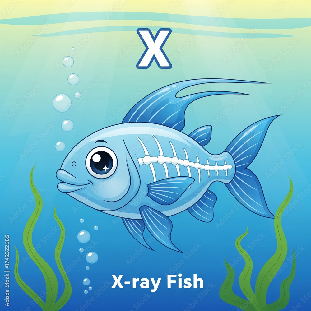 Naklejka premium fish in the water