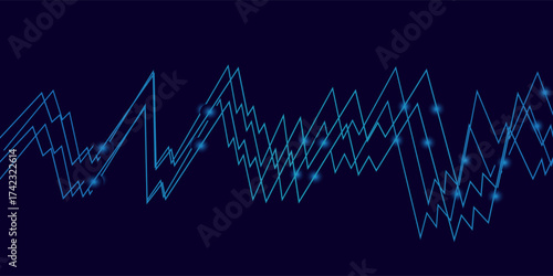 Stock market graphs background vector