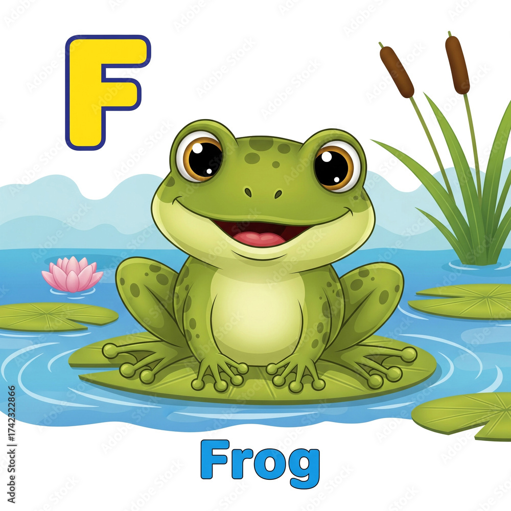 Fototapeta premium frog on a leaf