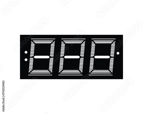 Seven-segment display illustration