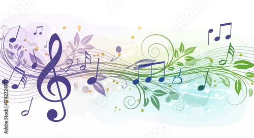 Music notes clef treble melody rhythm harmony song musical instrument composition arrangement score sheet sound audio tune concert performance entertainment art design vector illustration graphic abst