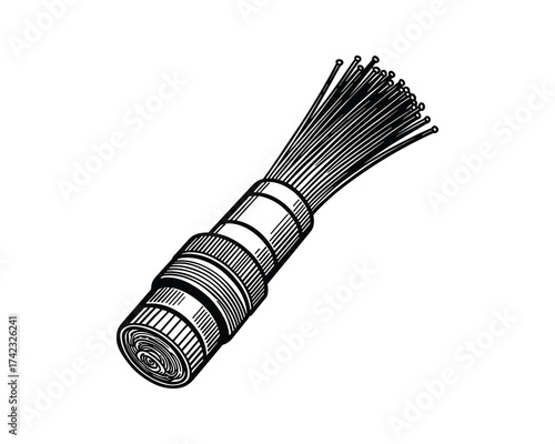 fiber optic cable illustration
