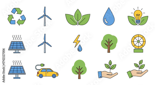 Renewable energy green energy sustainability eco friendly environment conservation wind power solar power water recycling nature electricity clean energy future technology innovation