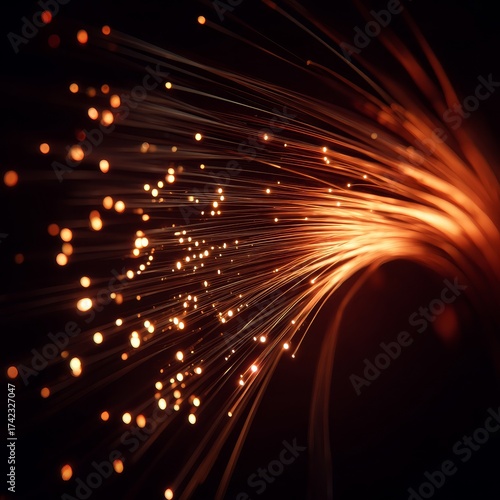 Radiant Fiber Optics in a Dark Environment