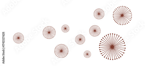 Abstract dandelion seeds pattern