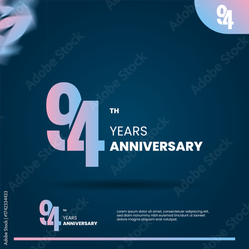 94th anniversary logo design