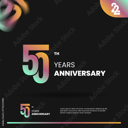 50th anniversary logo design