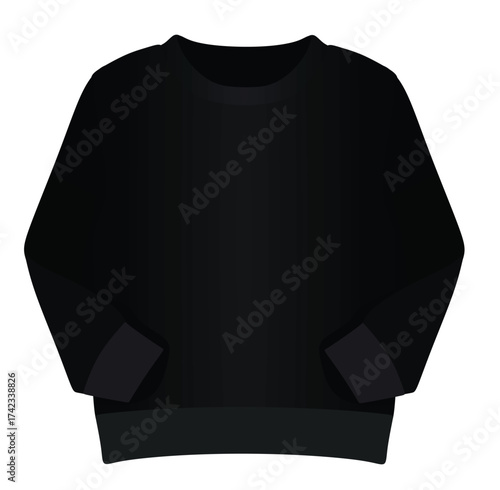 Long sleeve t shirt. vector illustration	