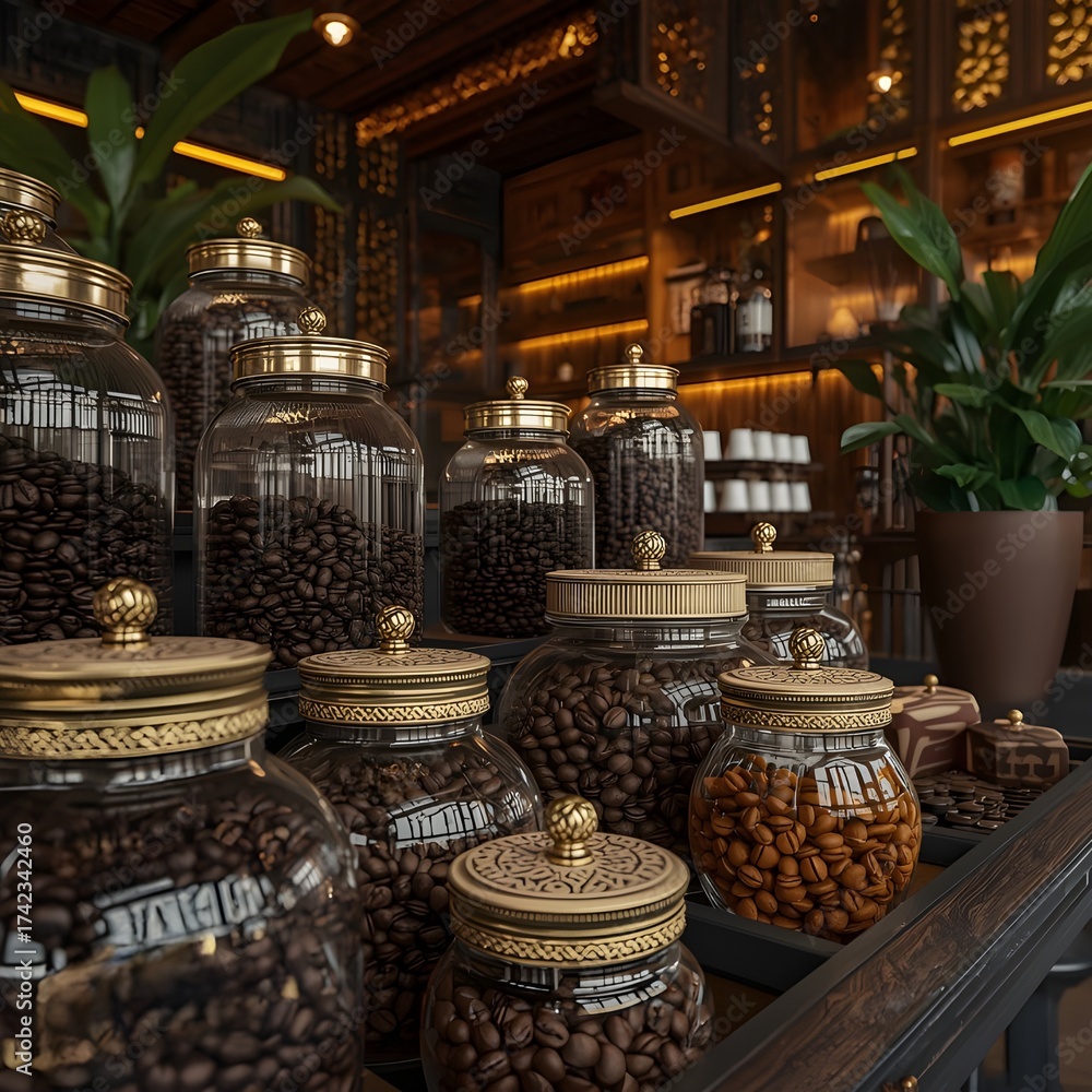 Fototapeta premium turkish coffee shop, Eastern coffee shop , Persian coffee shop 