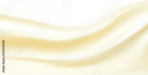 Dripping creamy dessert illustration with soft smooth texture.