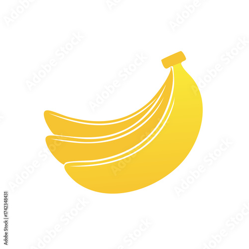 Yellow Bananas Graphic Vector Illustration