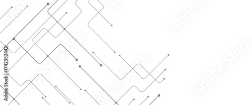 Vector digital network minimal futuristic tech lines for background