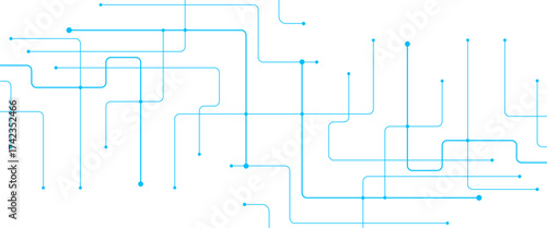Vector digital network minimal futuristic tech lines for background