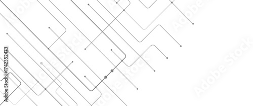 Vector digital network minimal futuristic tech lines for background