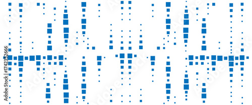 Vector modern abstract technology style geometric squares pattern