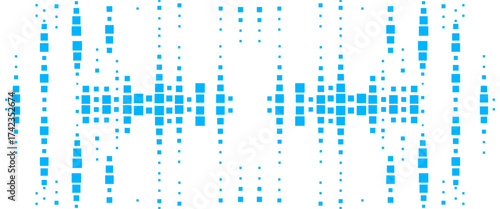 Vector modern abstract technology style geometric squares pattern