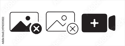 Add image photo upload concept vector