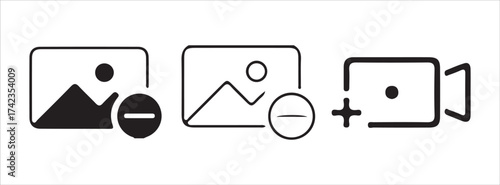 Simple photo upload and gallery icons