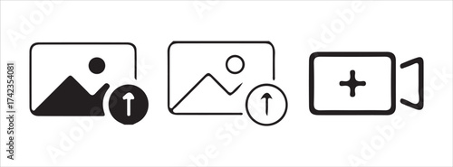 Add picture camera and upload icons