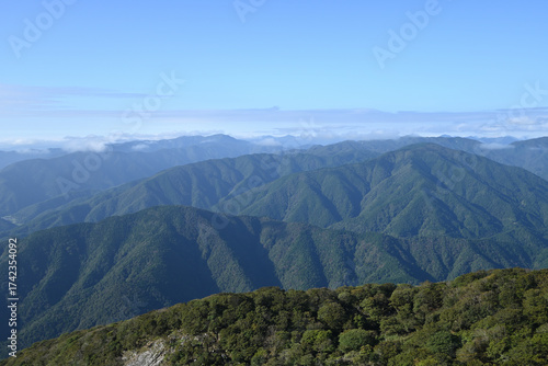 Fototapeta Climbing Mt. Ibuki, Shiga, Japan