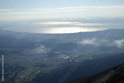 Fototapeta Climbing Mt. Ibuki, Shiga, Japan