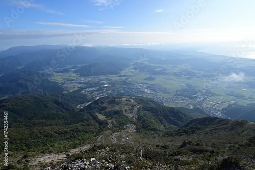 Fototapeta Climbing Mt. Ibuki, Shiga, Japan