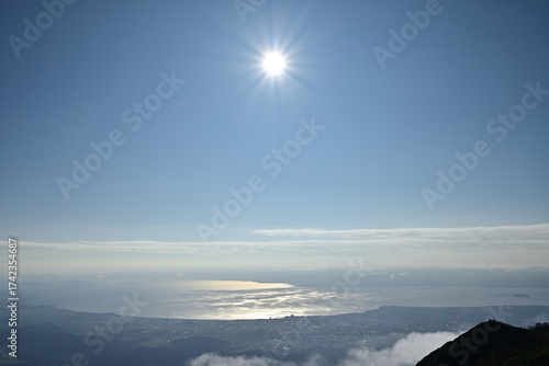 Fototapeta Climbing Mt. Ibuki, Shiga, Japan
