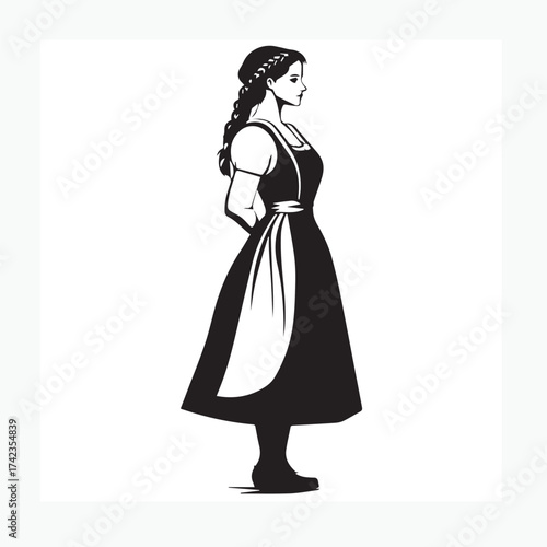 girl in traditional dress