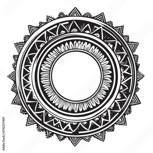 round ornamental frame