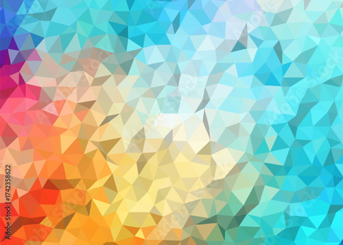 abstract colorful low poly background, abstract geometric background, abstract triangle background