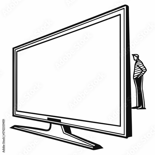 lcd monitor with blank screen