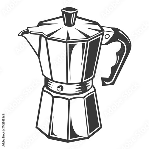 coffee maker on white background