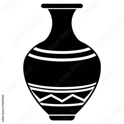 vase isolated on white background
