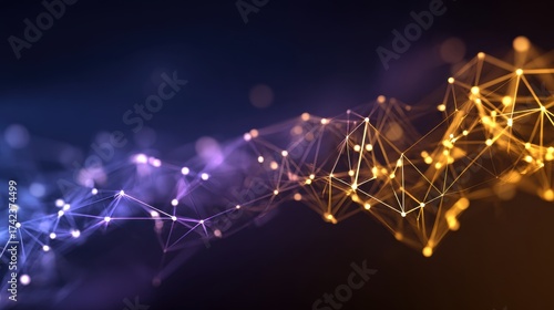 Abstract Network of Interconnected Nodes and Lines