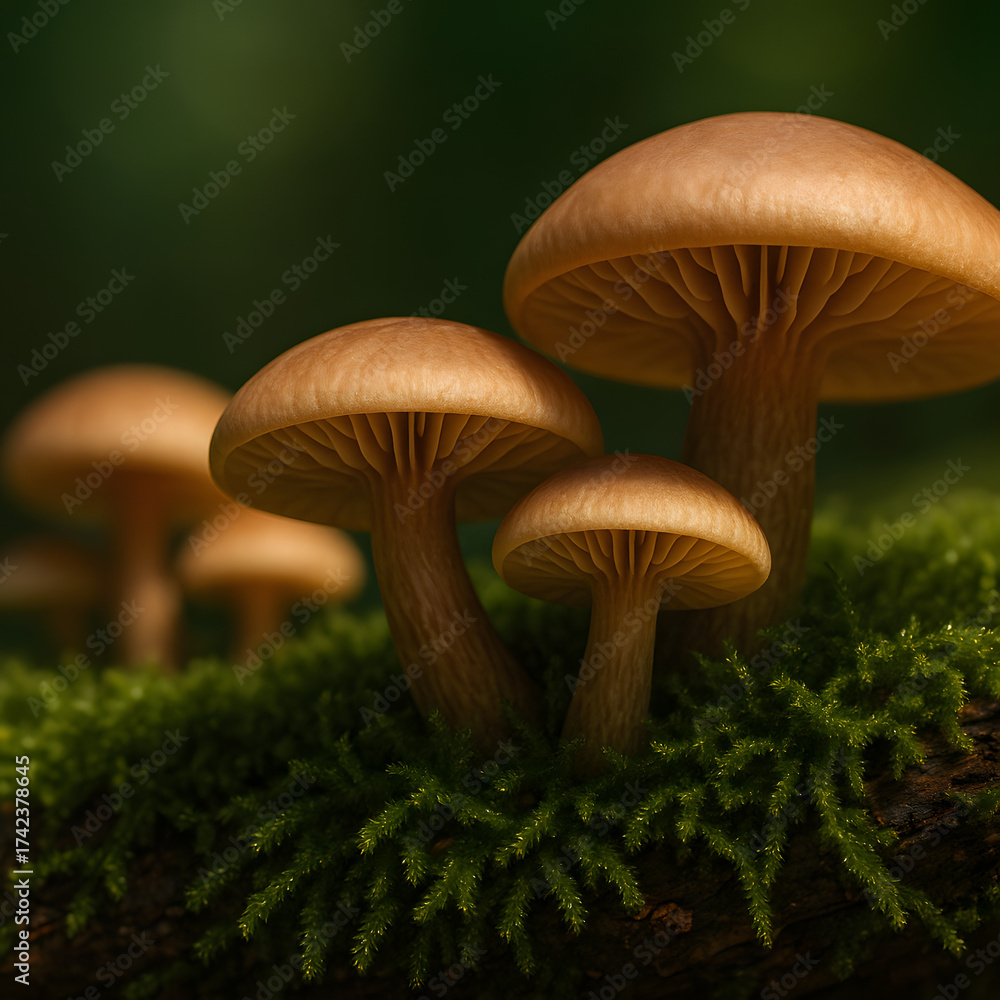 Fototapeta premium delicate wild mushroom