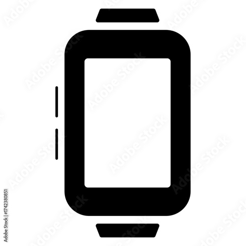 smart watch icon isolated on white background, vector illustration.
