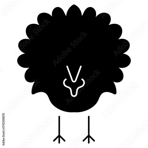 thanksgiving day icon isolated on white background, vector illustration.