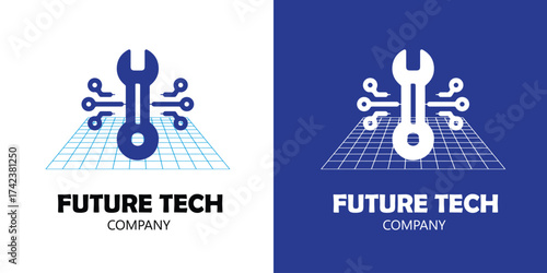 Creative Technology Logo Template for IT Company