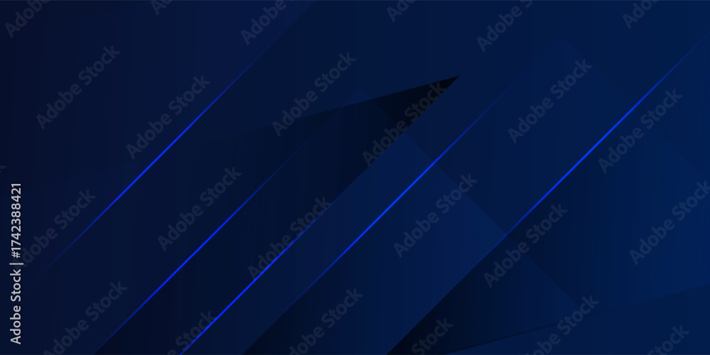 Obraz premium Dark Blue Abstract Geometric Background. Modern Trendy design in Vector Illustration