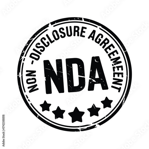 Official stamp of a non disclosure agreement
