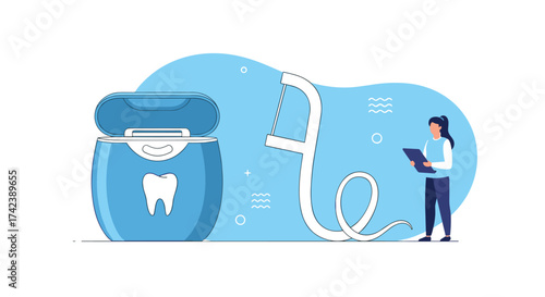 The importance of daily dental flossing for maintaining excellent oral hygiene habits.