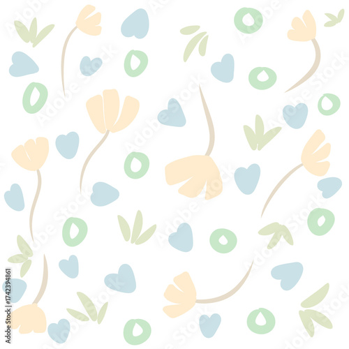 seamless pattern with flowers